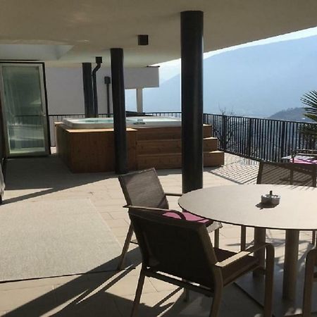 Ferienwohnung Penthouse Skygarden Schenna Exterior foto